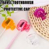 Portable Toothbrush Protector Covering Clips