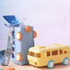 Portable Kids Bus Water Bottle With Straw