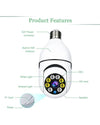 360° WIRELESS WIFI LIGHT BULB SECURITY CAMERA