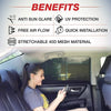WindowShield™ UV Protection Car Side Window Curtain (Pack of 4)